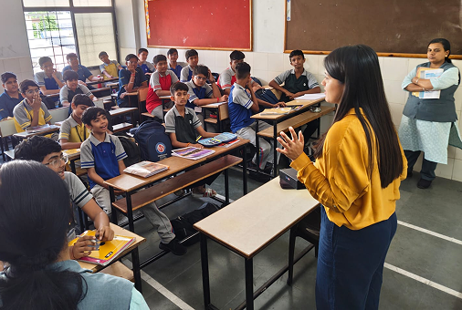 Children engaging with GroBro’s personalised reading program